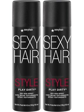 2 Pack Sexy Hair Style Play Dirty Dry Wax Spray 4.8 oz